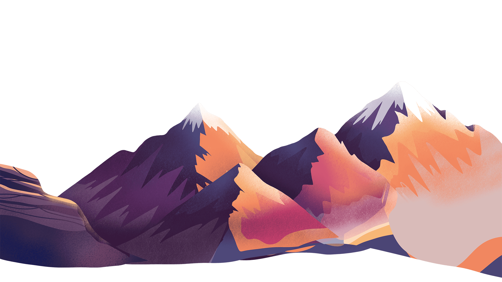 Mountain landscape with peaks