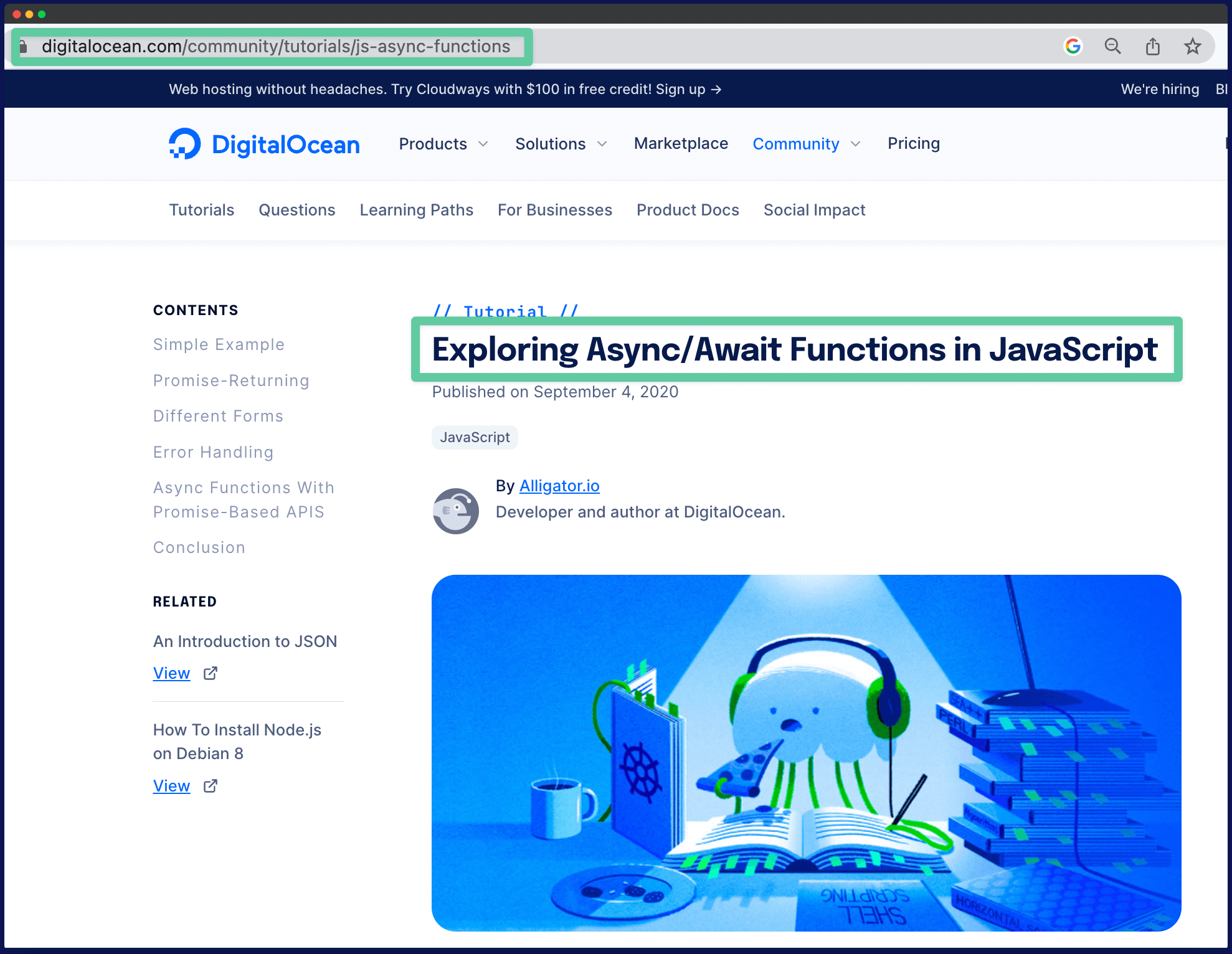 Example of how Digital Ocean optimized certain URLs after migration